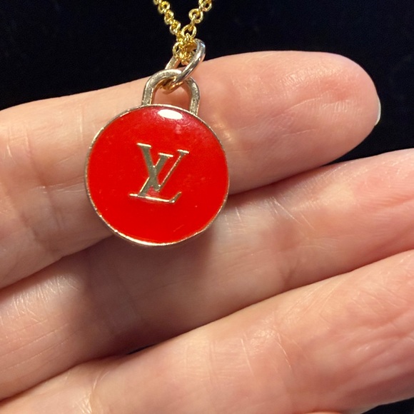 LV RED Double Sided Pull Charm #2 - Picture 3 of 5